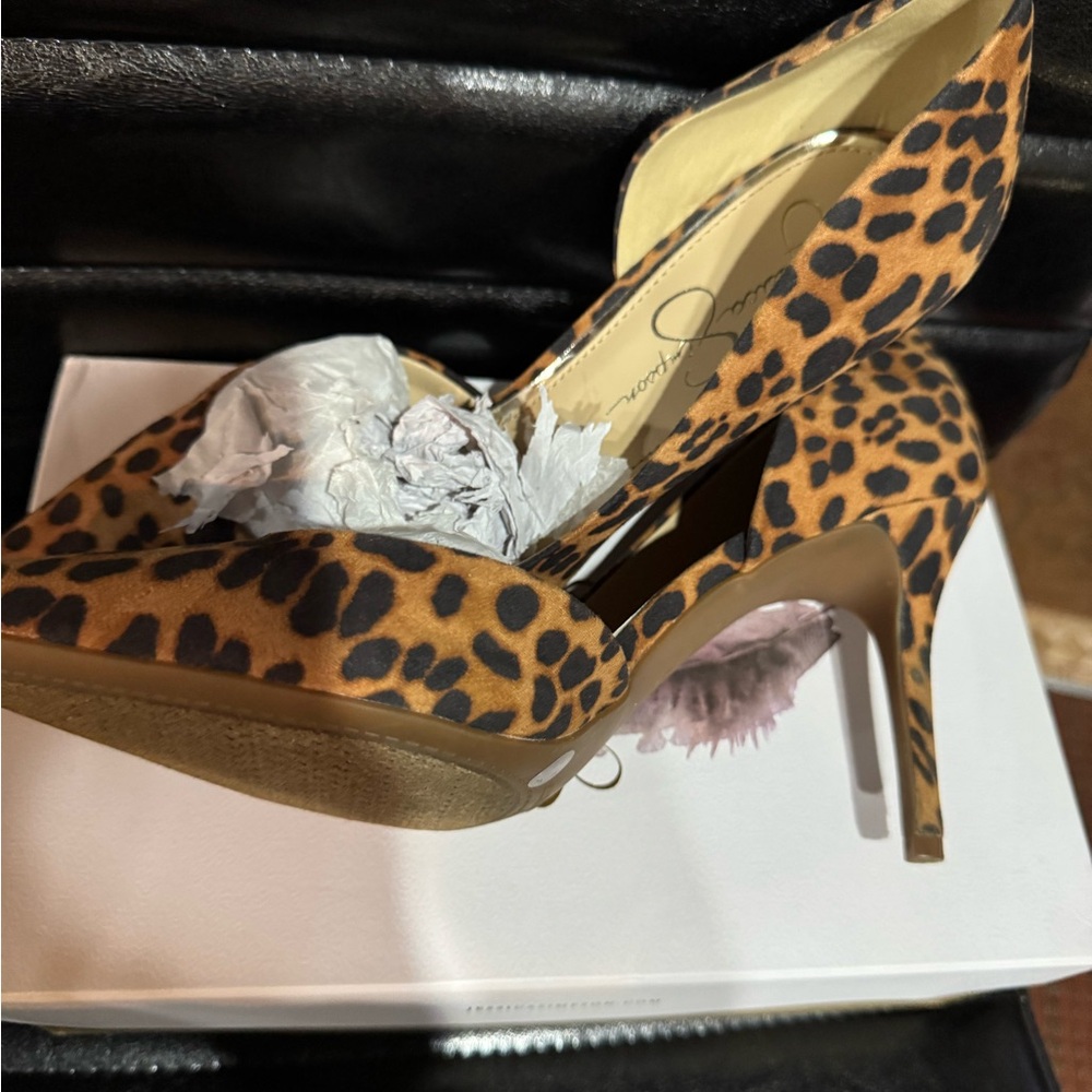 Jessica Simpson Animal Print Heels - Picture 5 of 9